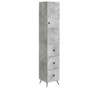 Ensemble de Meubles 2 pcs Gris béton 34,5 x 34,5 x 90 cm