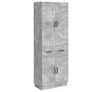 Ensemble de Meubles 2 pcs Gris béton Bois d'ingénierie
