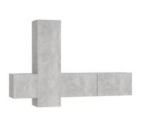 Helloshop26 meuble TV mural modulable - Gris