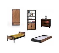 Ensemble de meubles avec armoire et bibliotheque Alex