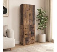 Ensemble de Meubles avec étagère 2 pc Bois d'ingénierie Cabinet salon vidaXL vid