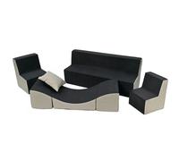 Ensemble De Meubles Chambre Enfant: 2xfauteuil+Canap+Pouf Dpliant, Jeu Repos