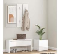 Ensemble de Meubles de Couloir Chêne Fumé Bois d'Ingénierie Entrée vidaXL