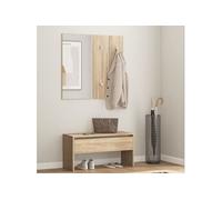vidaXL Ensemble de meubles de couloir Chêne Sonoma Bois d'ingénierie Marron