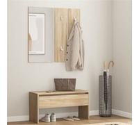 vidaXL Ensemble de meubles de couloir Chêne Sonoma Bois d'ingénierie Marron