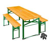 KESSER® Set de table de bière 3 pièces avec 2x bancs de bière & 1x table de bière