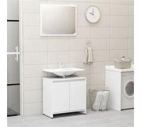 Ensemble de meubles de salle de bain Blanc Bois d ingénierie Blanc G