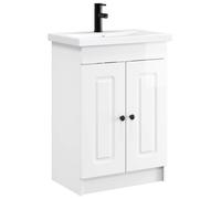 Ensemble de meubles de salle de bain, blanc brillant, dimensions : 78,5 x 37,5 x 81 cm