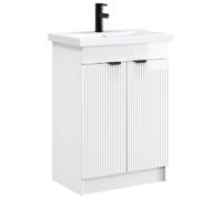 Ensemble de meubles de salle de bain, blanc brillant, dimensions : 78,5 x 37,5 x 81 cm