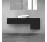 Ensemble de meubles de salle de bain OLTENS, composé de 3 éléments : 2 meubles sous vasque avec tiroir/porte et une console de 140 x 25,2/48,6 cm