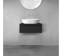Ensemble de meubles de salle de bain OLTENS, composé de deux éléments : un meuble sous vasque avec 1 tiroir et une console de 60 x 25,2 cm