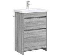 Ensemble de meubles de salle de bain Sonoma, couleur gris, dimensions : 61 x 40 x 84,5 cm