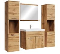 Ensemble de meubles de salle de bain - Wotan - Montreal XL - Simple vasque - Marron
