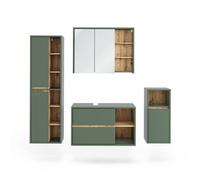 Ensemble de meubles de salle de bains Viola, 4 pièces, Vert/Chêne Artisan, Vicco 55211