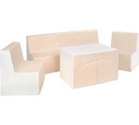 Ensemble de meubles en : 2x fauteuil+couchers+reclins Ensemble de meubles en : 2x fauteuil+couchers+reclins (couleur : blanc, cappuccino)