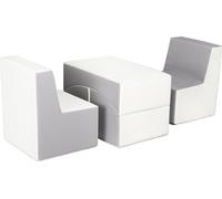 Ensemble de meubles en : 2xfotel+couch Ensemble de meubles en : 2xfotel+couch (couleur : blanc, gris)