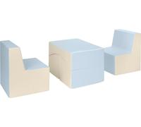 Ensemble de meubles en : 2xfotel+couch Ensemble de meubles en : 2xfotel+couch (couleur : rose, bleu, jaune (pastel))