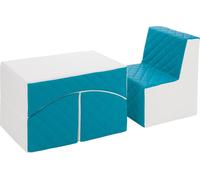Ensemble de meubles en matelassé : fauteuil+couch Ensemble de meubles en matelassé : fauteuil+couch (couleur : blanc, turquoise)