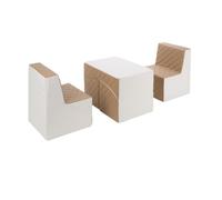 Ensemble de meubles en mousse blanc cappuccino
