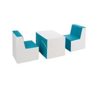 Ensemble de meubles en mousse blanc turquoise