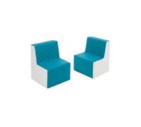 Ensemble de meubles en mousse blanc turquoise