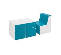 Ensemble de meubles en matelassé : fauteuil+couch Ensemble de meubles en matelassé : fauteuil+couch (couleur : blanc, turquoise)