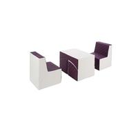 Ensemble de meubles en mousse blanc violet