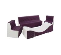Ensemble de meubles en mousse blanc violet
