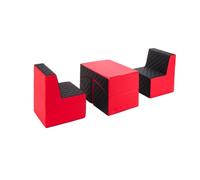 Ensemble de meubles en mousse rouge-noir