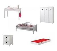 Ensemble de meubles lit banquette Amori Rouge G