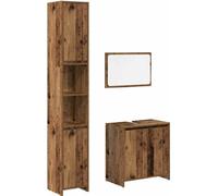 Ensemble de meubles salle de bain 3 pcs bois d'ingénierie