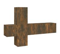 Ensemble de meubles TV 3 pcs Chêne fumé Bois d'ingénierie