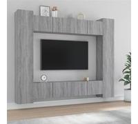 Ensemble de meubles TV 8 pcs Sonoma gris Bois d ingénierie Gris G
