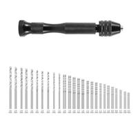 Ensemble de mini-perceuses en acier rapide de 49 pièces de 0,5 à 3,0 mm Le noir