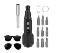 Ensemble de mini tournevis électriques, outil de perceuse de précision 3,6 V | 2 Nm jeu de tournevis électrique avec 10 - pour téléphones, tablettes, ordinateurs portables, appareils