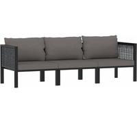 Ensemble de mobilier de jardin : canapé d'extérieur 3 places avec coussin, ensemble de salon de jardin, ensemble de mobilier de jardin, canapé lounge, ensemble de mobilier de jardin, canapé d'angle, s