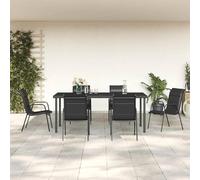 Ensemble de mobilier de jardin comprenant 6 chaises et une table en aluminium. Ensemble de table et chaises pour jardin, idéal pour 6 personnes. Ensemble de table et chaises pour extérieur, table de 1
