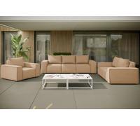 Ensemble de mobilier de jardin Kaiser 3-2-1 pour le jardin, la terrasse, ensemble de salon de jardin SONNE EXCLUSIVE Capucino