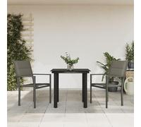 Ensemble de mobilier de jardin pour 6 personnes. Ensemble comprenant 6 chaises et une table. Ensemble de salon de jardin pour 6 personnes. Ensemble de mobilier de jardin en aluminium, idéal pour balco