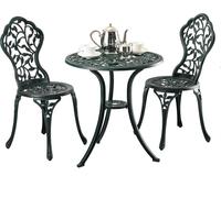 Relaxdays ensemble de mobilier de jardin 3 pièces