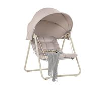 Ensemble de mobilier de jardin SoBuy : fauteuil suspendu, transat, chaise longue, hamac, balancelle, pouf OGS62-MI