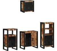 Ensemble de mobilier de salle de bain 4 pcs Bois Recyclé Solide