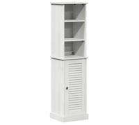 Ensemble de mobilier de salle de bain en bois de pin - vidaXL - Blanc et blanc antique - Bois de pin massif