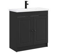 Ensemble de mobilier de salle de bain Noir 78,5 x 37,5 x 81 cm
