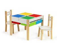 Ensemble de mobilier en bois pour enfants : table + 2 chaises ECOTOYS