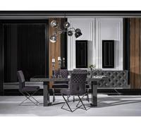 Ensemble de mobilier moderne Table à manger Neuf 4 chaises Buffet design avec miroir