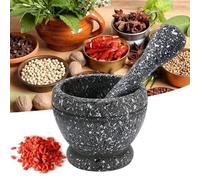 Ensemble de mortier avec pilon en résine,bol broyeur, pour ail, herbes et épices, outils de cuisine, de restaurant