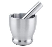Ensemble de mortier et pilon en acier inoxydable, ergonomique et durable