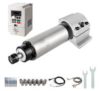 Ensemble de moteur de broche CNC, 2,2 kW, 220 V, diamètre 80 mm, refroidissement par air, avec variateur de fréquence (VFD)