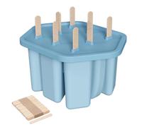 Ensemble de moules à dessert en silicone polyvalents, fabricant de sucettes glacées pratiques avec poignée ergonomique de rangement pour petites cuisines, libération de moules à lait glacé